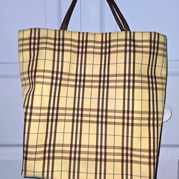 BURBERRY STRIPE AUTHENTIC  VINTAGE HANDBAG - Picture 10 of 13